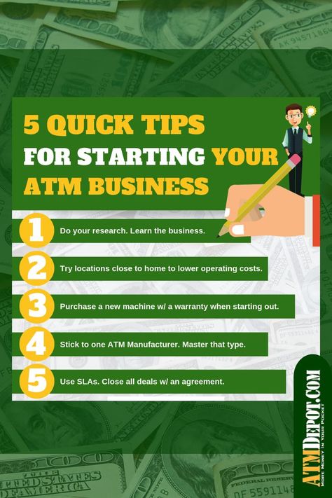 Heard about the money you can make by owning an ATM but aren't sure where to start? We got you. Click here for everything you need to get started quickly AND safely. Atm Business, Interesting Websites, Career Ideas, Best Business Ideas, Business Board, Learn To Run, Best Small Business Ideas, Money Challenge, Business Venture