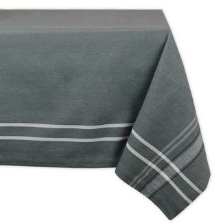 Gray : Tablecloths : Target Tablecloth Size Chart, Kitchen Tablecloths, Striped Tablecloths, French Stripes, Tablecloth Sizes, Cotton Tablecloths, French Design, Round Tablecloth, Linen Tablecloth