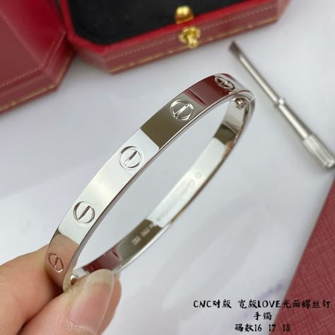 Silver color authentic quality Cartier love bracelet for women and men Cartier Love Bracelet Platinum, Cartier Bracelet Mens Silver, Cartier Silver Love Bracelet, Cartier Love Bracelet Silver, Silver Cartier Bracelet, Antique Mens Rings, Cartier Silver, Cartier Bracelet, Mens Rings