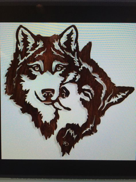 wolf canine couple Embossing Stamp, Embossing Stencils, Wolf Tattoos, Craft Knife, Trendy Tattoos, Scrapbook Albums, Pyrography, Scrapbook Paper Crafts, Diy Scrapbook