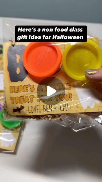 Meagan Carloss on Instagram: "I don’t know about you by my kids get PLENTY of candy for Halloween. Here is a non food, allergy friendly class gift idea. I used these last year and they were a hit! The printable is available for FREE 99 in my teacher pay teachers store (link in bio). The supplies needed are in my Amazon storefront comment BOO and I’ll send you the link! 👻👻�👻" Food Allergy, Class Gift, My Teacher, Amazon Storefront, Allergy Friendly, Teacher Store, I Don T Know, Teacher Pay Teachers, Allergies