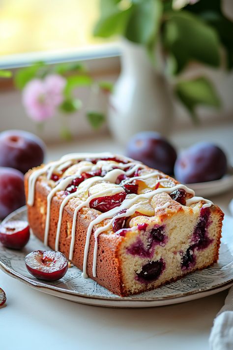 Best Plum Loaf – Baking Reimagined Plum Loaf Cake, Plum Loaf Recipes, Plum Bread Recipe, Plum Loaf, Polish Food Traditional, Plum Cake Recipe, Plum Dessert, Lithuanian Recipes, Food Traditional