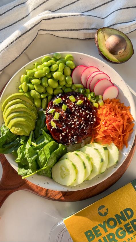 Paleo Burger Bowl, Vegan Teriyaki Bowl, No Bun Burger, Teriyaki Burger, Vegan Teriyaki, Paleo Burger, Beyond Burger, Burger Bowl, Teriyaki Burgers