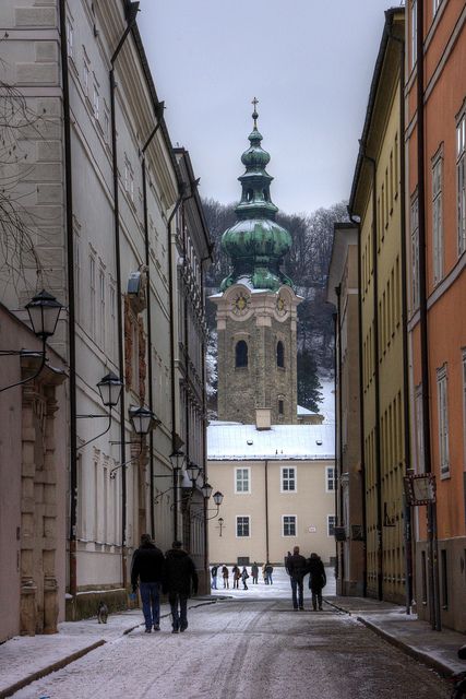 old town Salzburg, Austria.  Photo: mariusz kluzniak, via Flickr Christmas Market Salzburg, Vienna Old Town, Old Town Salzburg, Mirabell Gardens Salzburg Austria, Frankfurt Old Town, Salzburg Austria, Europe Tours, Innsbruck, Central Europe