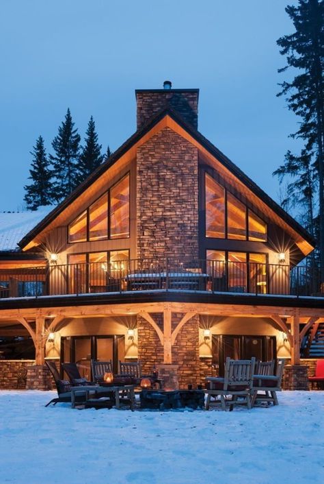 Timber Frame Home Plans, Timber Frame Cabin, Mountain Home Exterior, Cabin House Plans, Lake House Plans, Rustic Home Design, Timber Frame Homes, Log Cabin Homes, Timber House