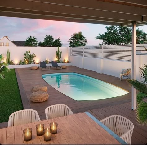 Small Pools Backyard, Garden Pool Design, Dream Backyard Pool, Pool House Designs, Outside Pool, Small Pool Design, Backyard Pool Landscaping, Pool Decor, Backyard Pool Designs