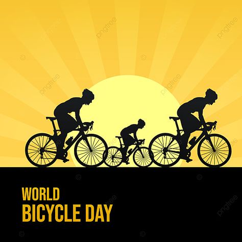 World Bicycle Day Background In 2d Style With Riders Rider Background, Bicycle Background, World Bicycle Day, Bike Quotes, Bike Photography, Day Background, Aboriginal Art, This World, Background Images