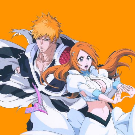 Bleach Matching Pfp Orihime Ichigo, Riruka Bleach, Ichigo And Orihime Matching Icons, Bleach Manga Orihime, Orihime Matching Icons, Ichigo Orihime, Orihime Bleach, Ichigo X Orihime, Bleach Orihime