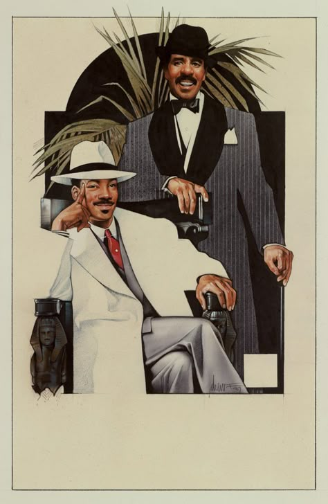 Drew Struzan art for Harlem Nights (1989) Harlem Nights Movie, Wall Decor 2023, Gangster Paradise, Drew Struzan, Film Decor, Big Trouble In Little China, Comedy Of Errors, Vintage Films, Portfolio Illustration