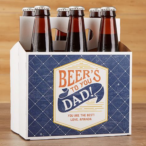 Personalized Father's Day Beer Bottle Carrier - Beer's To You Beer Carrier Design, Beer Bottle Carrier, Beer Carrier, Bottle Koozies, Men's Gifts, Beer Bottle Labels, Personalized Beer, Bottle Wrapping, Bottle Carrier