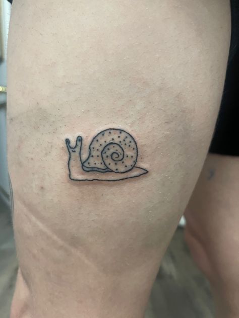 Snail Tattoo, Stick N Poke, Stick N Poke Tattoo, Poke Tattoo, Stick And Poke, Dainty Tattoos, Tattoo Inspo, Jesus Fish Tattoo, Small Tattoos