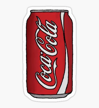 Coca Cola Can Sticker Coca Cola Can, Preppy Stickers, Iphone Stickers, Homemade Stickers, Red Bubble Stickers, Cute Laptop Stickers, Bubble Stickers, Tumblr Stickers, Hydroflask Stickers