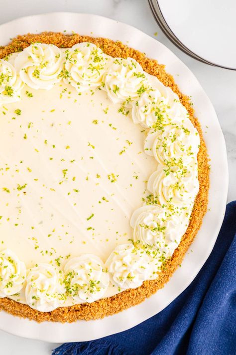 No Bake Key Lime Pie story - Fun Money Mom No Bake Key Lime Pie Recipe, Key Lime Pie Recipe No Bake, No Bake Key Lime Pie, No Bake Key Lime, Homemade Graham Cracker, Key Lime Pie Recipe, Pineapple Pie, Homemade Graham Cracker Crust, Lime Pie Recipe