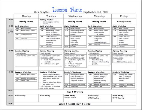 examples kinder weekly schedule of lessons | Common Core Lesson Plans Printable Lesson Plan Template Math Lesson Plans Elementary, Plan Book Template, Lesson Plan Binder, Elementary Math Lessons, Weekly Lesson Plan, Curriculum Map, Weekly Lesson Plan Template, Lesson Plan Format, Lesson Plan Examples