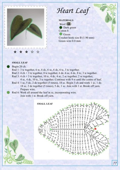 Leaves Crochet, Crochet Plants, Crochet Leaf, Crochet Leaf Patterns, Crochet Tutorial Pattern, Leaf Patterns, Crochet Plant, Crochet Leaves, Crochet Things