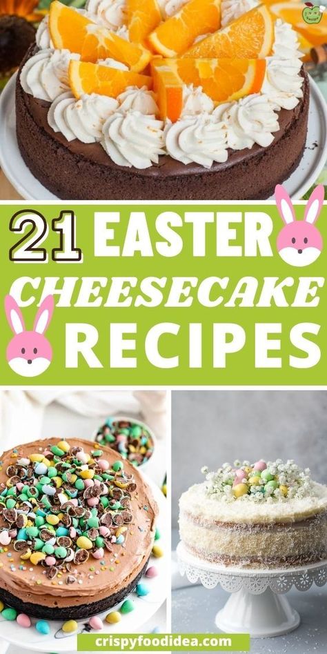 Easter Cheesecake Recipes, Easter Cheesecakes, Easter Egg Dessert, Fun Cheesecake Recipes, Easter Baking Recipes, Easy Easter Dinner, Easter Deserts, Easter Cheesecake, Easy Easter Desserts