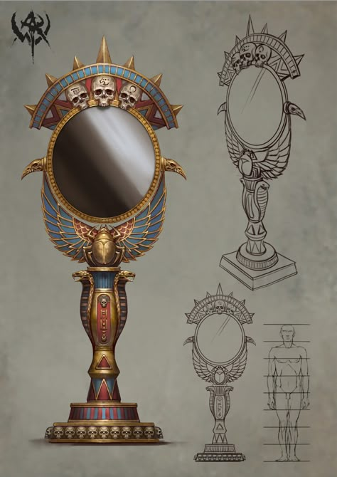 Warhammer Online, Fb Games, Egypt Concept Art, Tomb Kings, Props Concept, Props Art, Fantasy Props, Game Props, Egypt Art