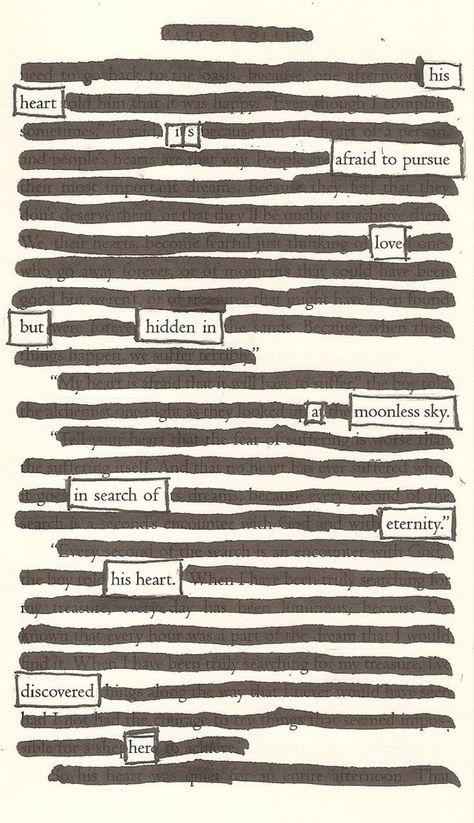 Blackout Poetry Art, Blackout Poems, Creative Destruction, Found Poetry, Shel Silverstein, Book Page Art, Blackout Poetry, Poetry Art, Old Book