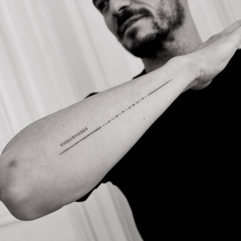 150+ Mind Blowing Morse Code Tattoos (2023) - TattoosBoyGirl Morse Code Tattoo Ideas, Morse Code Tattoos, Code Tattoo Ideas, Line Tattoo Arm, Code Tattoo, Morse Code Tattoo, Fighter Tattoo, Karma Tattoo, Create A Tattoo