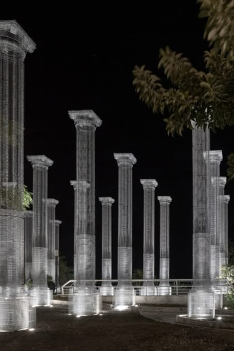 Ethereal Installation, Ghost Architecture, Mediterranean Trees, Edoardo Tresoldi, Wedding Architecture, Lobby Designs, Sculpture Architecture, Fashion Show Themes, Wedding Backdrop Design