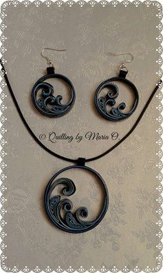 Facebook Plus Quilling Necklace, Quilling Jewellery, Paper Quilling Earrings, Paper Quilling For Beginners, Quilled Earrings, Paper Quilling Jewelry, Paper Quilling Patterns, Quilled Jewellery, Quilling Earrings