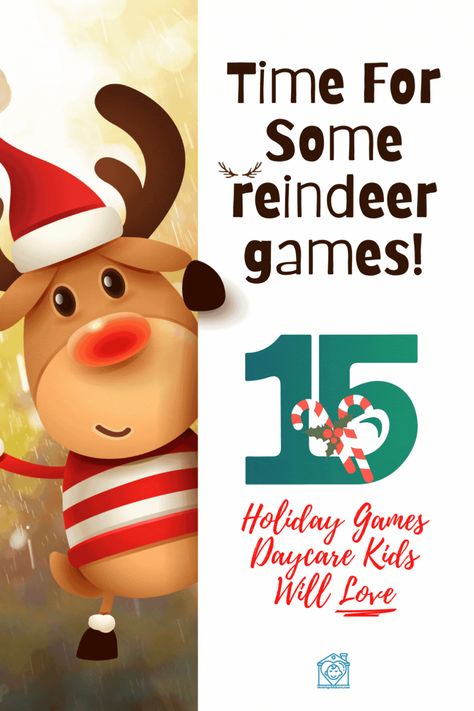 Gather up your little ones and let the Reindeer Games begin! Here are some holiday-inspired games daycare kids will love. Reindeer Race Game, Reindeer Games Preschool, Kids Reindeer Games, Reindeer Activities For Toddlers, Reindeer Games For Kids, Staff Games, Frozen Tags, Tiny Christmas Trees, Games To Play With Kids