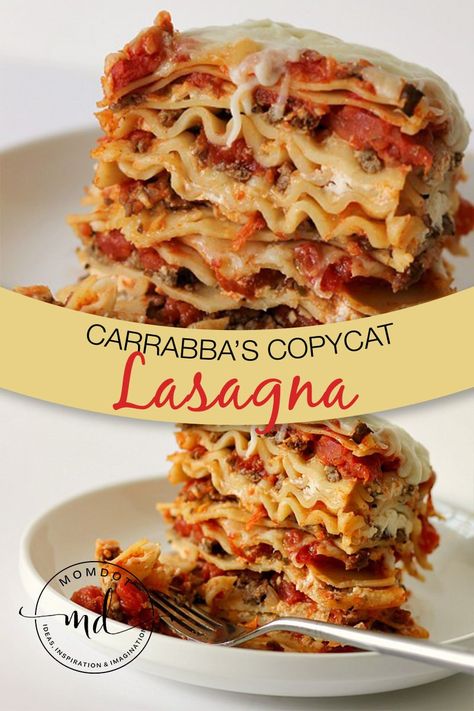 Carabbas Recipes, Carrabbas Recipes, Italian Lasagna, Coquille St Jacques, How To Make Lasagna, Lasagne Recipes, Italian Dinner Recipes, Italian Pasta Dishes, Copykat Recipes