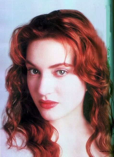 Kate Winslet. LOVE her w/Red hair. Beautiful. Titanic Kate Winslet, Kate Winslate, Titanic Photos, Woman With Red Hair, 4x6 Photo, Kate Winslet, Titanic, Redheads, Hair Tutorial