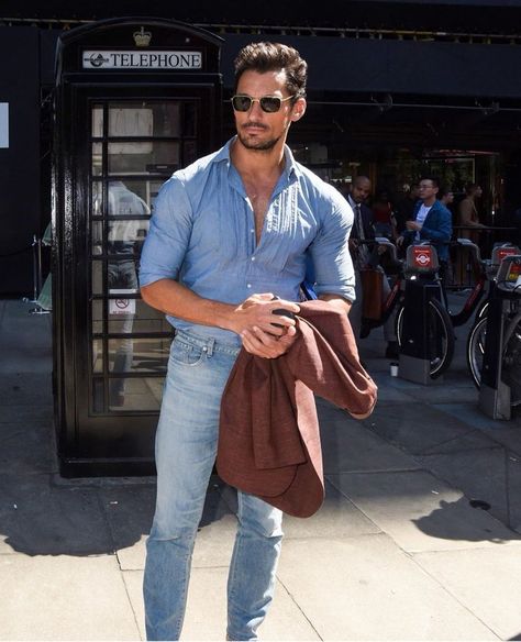 Male Model Outfits, Shaved Sides Hairstyles, David Gandy Style, David James Gandy, Model Outfit, David Gandy, Shaved Sides, Elegant Man, Page Facebook