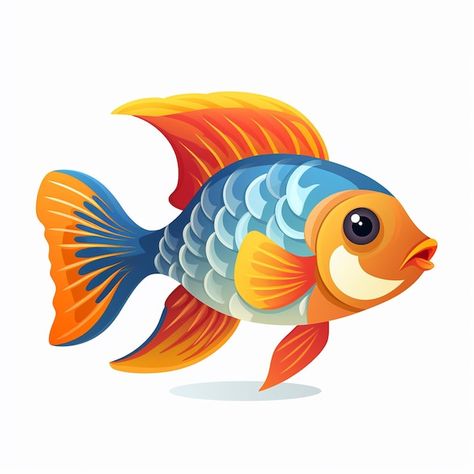 Poisson De Dessin Animé Coloré Poisson R... | Premium Photo #Freepik #photo #mer #ensemble #poisson #vue-dessus Koh Lanta, Fish Illustration, Premium Photo, Art Inspiration, Clip Art, Animals, Anime, Color, Art