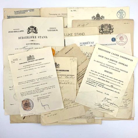 Old Document Lot Of 15 Dutch Documents Certificates Church Documents 1885-1963 3 Secret Documents Aesthetic, Legal Documents Aesthetic, Classified Documents Aesthetic, Old Documents Aesthetic, Classified Aesthetic, Certificates Aesthetic, Certificate Design Aesthetic, Document Aesthetic, Documents Aesthetic