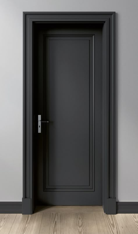 Pintu Interior, Interior Door Styles, Black Interior Doors, Doors Interior Modern, Home Door Design, Door Design Modern, Door Design Interior, Main Door Design, Black Door