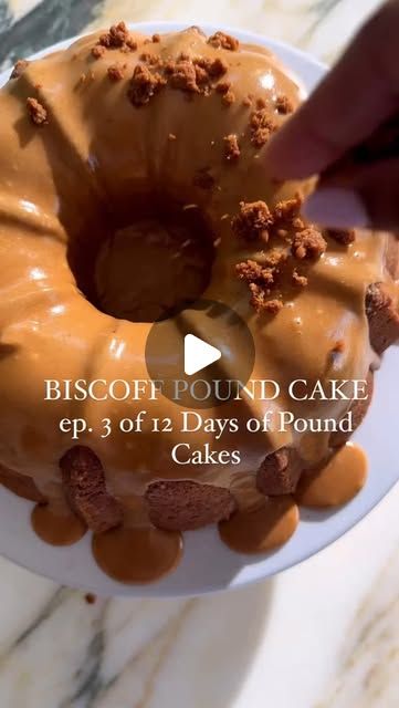 Jocelyn Delk Adams on Instagram: "🎶 On the third day of Pound Cakes, Grandbaby Cakes gave to me……. This BISCOFF POUND CAKE is a dream, I call it the dessert queen!! 🎶🎶

Comment “RECIPE” for the FULL Printable BISCOFF CAKE Recipe with DETAILED Instructions and Step By Step Images! 

Grab these ingredients 
Cookie Streusel Swirl
* ¾ cup finely crushed Biscoff cookies about 12
* 1 tablespoon all-purpose flour
* 4 tablespoons unsalted butter cold
* ¼ cup light brown sugar
Biscoff Brown Butter Cake
* 1 ½ cup unsalted butter
* 2 ¾ cup granulated sugar
* 6 large eggs room temperature
* 1 tablespoon vanilla extract
* 2 ¾ cups cake flour sifted
* 1 ¼ teaspoon kosher salt
* ¼ teaspoon baking soda
* 1 teaspoon ground cinnamon
* ¾ cup sour cream room temperature
* ½ cup Biscoff cookie butter
full r Biscoff Mini Cakes, Cake Flour Desserts, Biscoff Pound Cake, Biscoff Cake Recipe, Butter Pound Cake Recipe, Brown Butter Cake, Butter Pound Cake, Biscoff Cake, Grandbaby Cakes