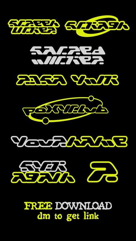 Hello everyone! I bring to you my latest font called "HACKER" . its inspired Y2K aesthethic and round shapes with alien look! perfect for logos or big titles or clothing design! . INCLUDES UPPERCASE + NUMBERS + HIDDEN GLYPHS . . please send dm to get FREE LINK! Alien Font, Y2k Font, Y2k Fonts, Calligraphy Letters Alphabet, Font Creator, Hacker Aesthetic, Latest Fonts, T Shirt Logo Design, S Logo Design