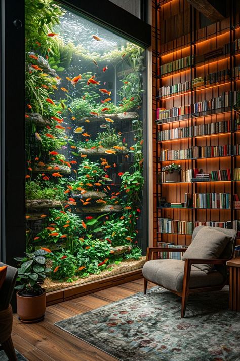 Aquarium Setup Ideas for Stylish Living Room Décor

Bring a touch of nature to your **minimalist apartment** with stylish aquarium designs! These ideas are perfect for enhancing your **home décor** and creating a **warm home aesthetic**. #AquariumDesign #ApartmentIdeas In House Aquarium, Fish Tank On Bookshelf, Aquarium Ideas Living Rooms, Library With Plants, Bookshelf Aquarium, Fernery Ideas, Aquarium Setup Ideas, Plant Bookshelf, House Aquarium