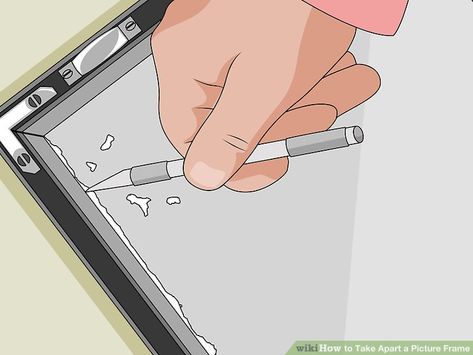 How To Reframe A Picture, Old Picture Frames, Change Picture, Metal Picture Frames, Old Frames, Take Apart, Large Picture Frames, Back Off, The Frame