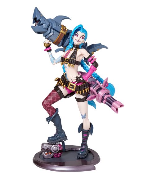 Jinx Unlocked Statue | Riot Games Store Jinx Cosplay, Character Statue, Jinx League Of Legends, Tokyo Ghoul Kaneki, Riot Games, Anime Figurines, Figure Poses, Lol League Of Legends, Clay Figures