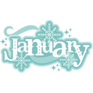 Silhouette Design Store - Words January Title, January Clipart, January Images, Svgs Free, Hello January, Free Svgs, Scrapbook Titles, Cute Clipart, Cute Cuts