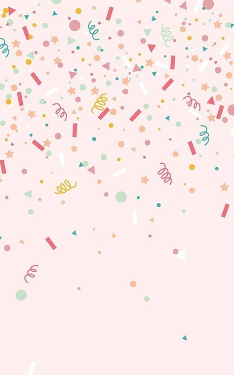 Cute Confetti Wallpaper, Little Kids Wallpaper, Confetti Wallpaper Iphone, Birthday Iphone Wallpaper, Celebrate Wallpaper, Sprinkle Wallpaper, Birthday Celebration Background, Carnival Wallpaper, Sprinkles Wallpaper