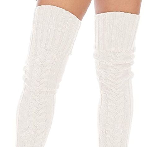 Over The Knee Chunky Cable Knit Socks 100% Acrylic Material: High Quality Cotton Blend Fabric, Super Soft And Warm. Over Knee Socks Length: 38 Inches/95cm, Very Elastic,One Size Fits Most Women With Medium To Slim Built. Multi Colors Available, Make You Look More Fashionable. Tight Rib Top Not Easy To Slip Down When Walking. Occasion: It Is Very Suitable For Matching With Boots And Skirts. It Is A Good Choice To Go To Parties Or Wear At Home. It Is An Indispensable Item In Autumn And Winter. Des Boots And Skirts, Houndstooth Tights, White Knee Socks, Hunter Socks, Camp Socks, Cable Knit Socks, Hunter Boots Socks, Polka Dot Tights, Knee High Stockings