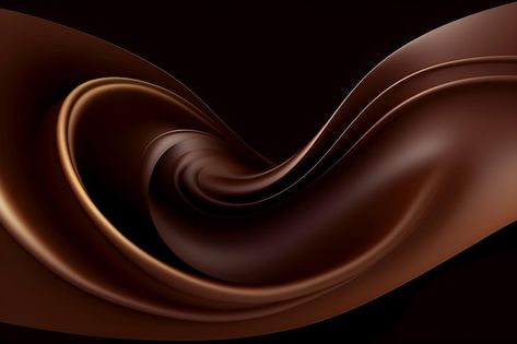 Photo brown and black background with a ... | Premium Photo #Freepik #photo #chocolate-day #cacao #cocoa-background #cocoa Cocoa Background, Wavy Pattern, Vector Photo, Cocoa Butter, Premium Photo, Bon Appetit, Black Background, Dark Chocolate, Black Backgrounds