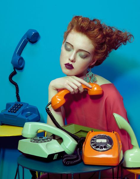 killing time by Lucia Giacani, Fashion Photography Editorial Vogue, Mode Editorials, Guy Bourdin, Richard Avedon, Telephones, Fashion Photography Editorial, Vogue Italia, Pose Reference Photo, 인물 사진