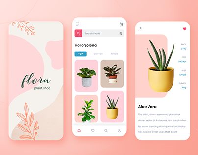 Flower Shop App Design, Flower Shop App, Interactive Pdf Design, Garden App, Health App Design, Catalog Design Layout, Plant App, Plant A Garden, Uiux Design