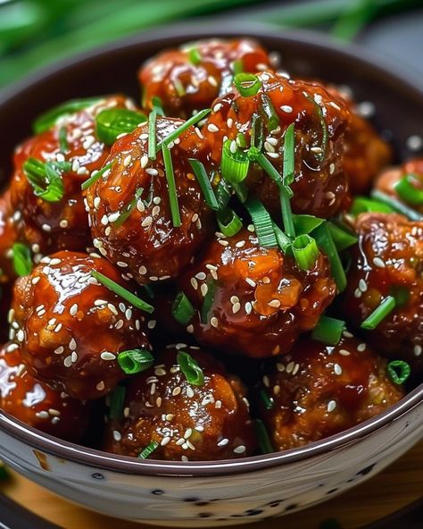 Korean Meatballs with Apricot Glaze - NorthEast Nosh Recipes Korean Meatballs Recipes, Korean Meatballs, Ooey Gooey Cake, Spicy Korean Chicken, Apricot Glaze, Arugula Pasta, Gooey Cake, Quinoa Tabbouleh, Ultimate Chocolate Chip Cookie