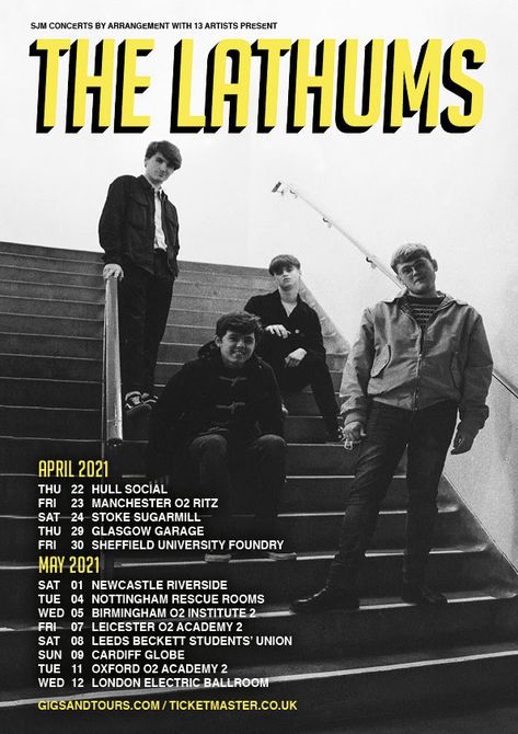 The Lathums announce their biggest headline UK Tour to date The Lathums Band, The Lathums Poster, Concert Announcement, Band Announcement Poster, Paul Weller, Greater Manchester, New Bands, Tour Posters, Band Posters