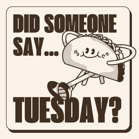 🌮🌮 It's Taco Tuesday! 🌮🌮 You know what that means – it's time for some delicious tacos tonight! 😋 What are you having for dinner tonight? Let us know in the comments! 👇 #TacoTuesday #DinnerTime #YummyTacos #WhatsForDinner Taco Tuesday Humor, Taco Tuesday Meme, Taco Tuesday Quotes, Tacos Tuesday, Tuesday Pictures, Delicious Tacos, Frida And Diego, Tuesday Humor, Tuesday Quotes