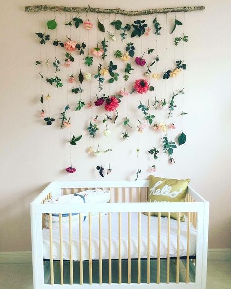 Nursery Flower Decor  #futurebabies #nursery #nurseryideas #nurseryideas #kids #floral #decor Crib Design, Baby Nursery Inspiration, Baby Sleep Problems, Floral Nursery, Baby Bedroom, Nursery Inspiration, Baby Nursery Decor, Woodland Nursery