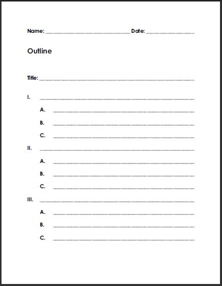 Free Printable Blank Outline for Writing Summaries or Reports. Topic Outline, Study Guide Template, Research Outline, Essay Outline Template, Speech Outline, Outline Format, Writing Outline, Outline Template, Informative Essay