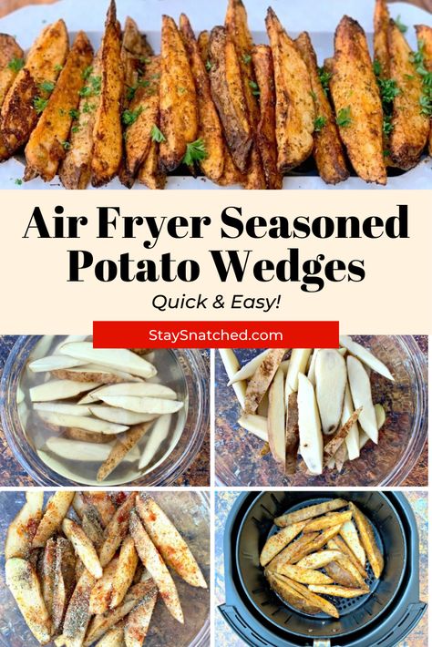 Red Potato Chips Air Fryer, Potato Logs Air Fryer, Potato Wedges Video, Kfc Wedges, Burger Recipes Seasoning, Homemade Potato Wedges, Air Fryer Potato Wedges, Air Fryer Recipes Healthy Low Carb, Power Air Fryer Xl