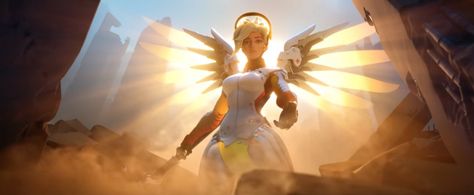 New 'Overwatch' Cinematic Trailer Claire Boucher, Overwatch Mercy, Overwatch Wallpapers, 2560x1440 Wallpaper, Mercy Overwatch, Cinematic Trailer, Overwatch 2, Blizzard Entertainment, Cowboy Bebop